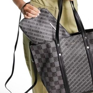 Steve Madden Teresa Logo Tote and Crossbody Bag Set NWOT